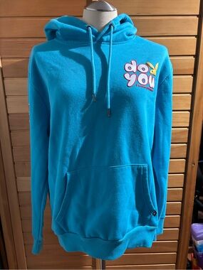 PLAYBOY Turquoise Blue "Do You" Pullover Hoodie